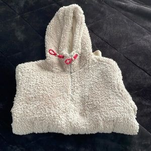 Taupe womens lululemon fleece scuba hoodie